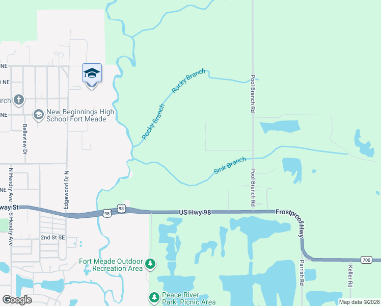 map of restaurants, bars, coffee shops, grocery stores, and more near 448 L Lanier Road in Fort Meade