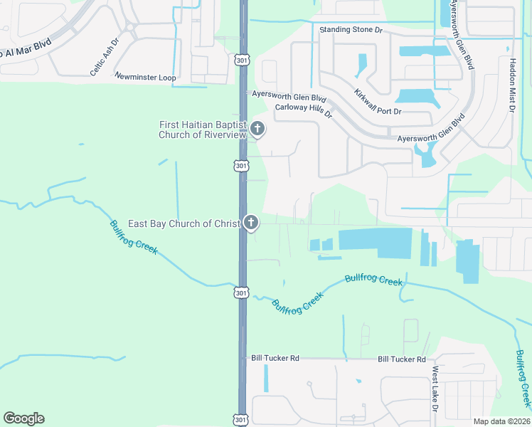map of restaurants, bars, coffee shops, grocery stores, and more near 10510 Sumner Road in Wimauma