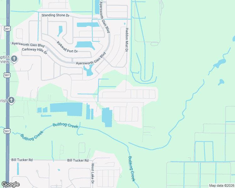 map of restaurants, bars, coffee shops, grocery stores, and more near 10229 Carloway Hills Drive in Wimauma