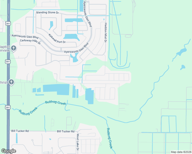 map of restaurants, bars, coffee shops, grocery stores, and more near 10229 Carloway Hills Drive in Wimauma