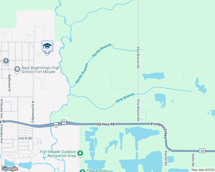 map of restaurants, bars, coffee shops, grocery stores, and more near 448 L Lanier Road in Fort Meade