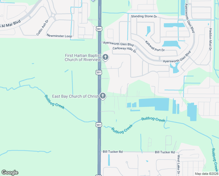 map of restaurants, bars, coffee shops, grocery stores, and more near 10516 Sumner Road in Wimauma
