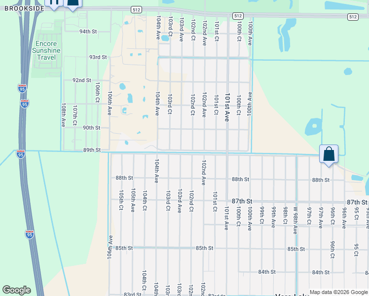 map of restaurants, bars, coffee shops, grocery stores, and more near 8945 103rd Avenue in Vero Beach