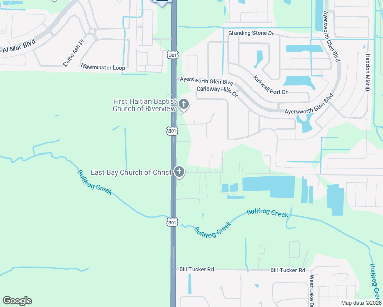 map of restaurants, bars, coffee shops, grocery stores, and more near 10516 Sumner Road in Wimauma