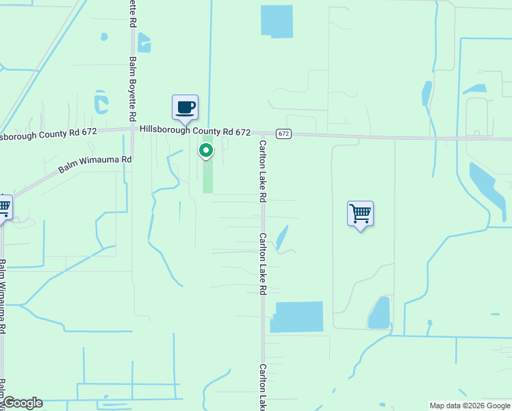 map of restaurants, bars, coffee shops, grocery stores, and more near 13835 Block Campbell Trail in Wimauma