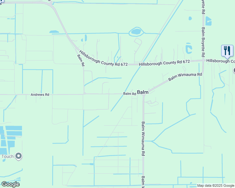 map of restaurants, bars, coffee shops, grocery stores, and more near in Balm