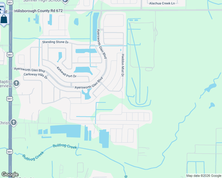 map of restaurants, bars, coffee shops, grocery stores, and more near 14525 Callen Glen Way in Wimauma