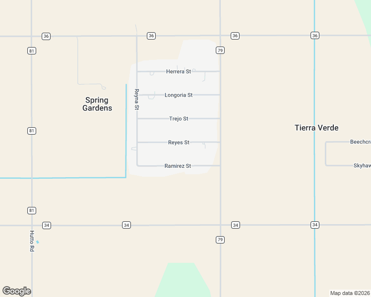map of restaurants, bars, coffee shops, grocery stores, and more near 4673 Reyes Street in Robstown