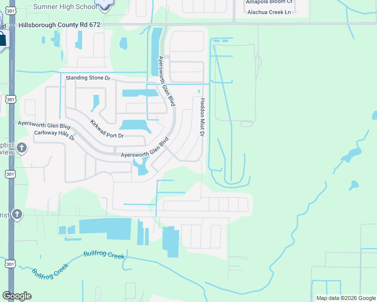 map of restaurants, bars, coffee shops, grocery stores, and more near 14525 Callen Glen Way in Wimauma