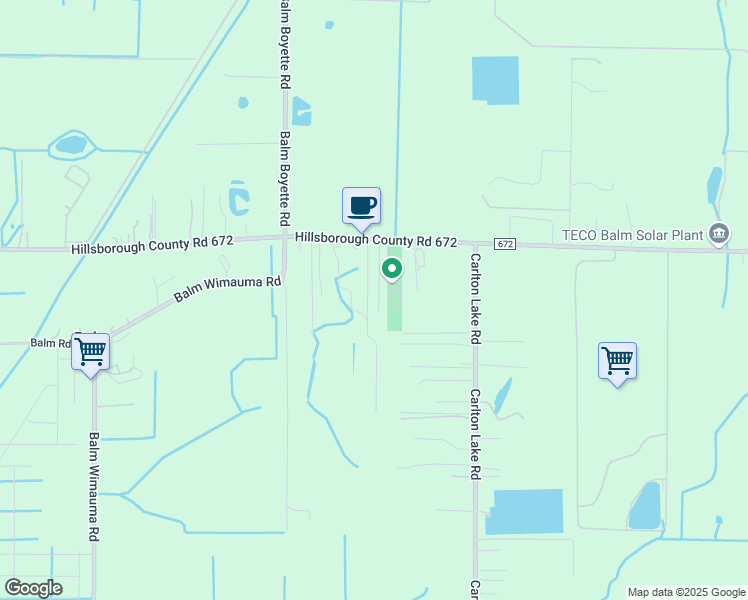 map of restaurants, bars, coffee shops, grocery stores, and more near 14865 Massey Acres Drive in Wimauma