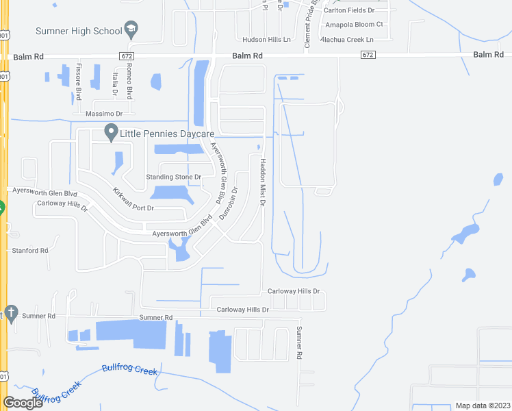 map of restaurants, bars, coffee shops, grocery stores, and more near 14505 Callen Glen Way in Wimauma