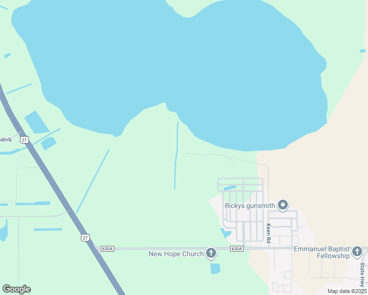 map of restaurants, bars, coffee shops, grocery stores, and more near 990 Keen Road in Frostproof