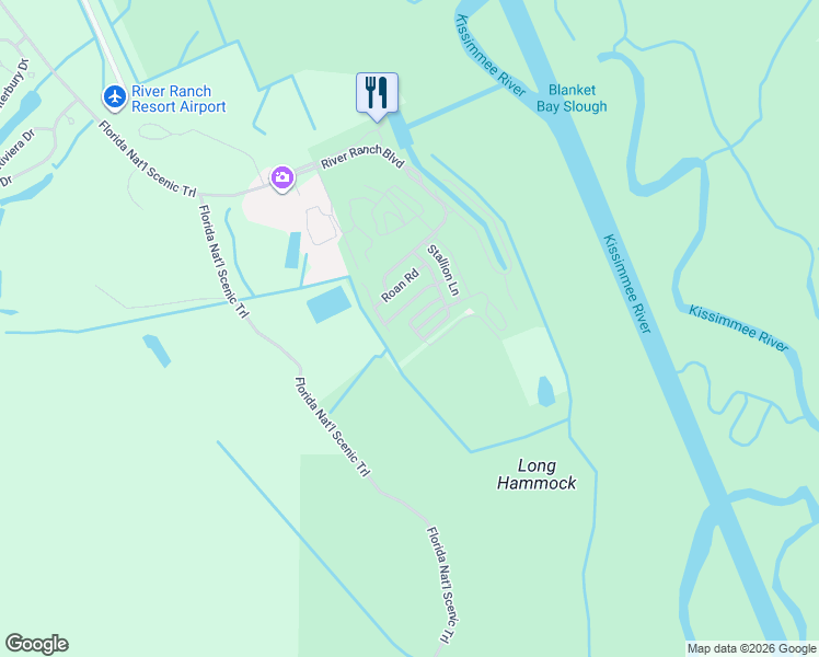 map of restaurants, bars, coffee shops, grocery stores, and more near 39 Palomino Path in Lake Wales