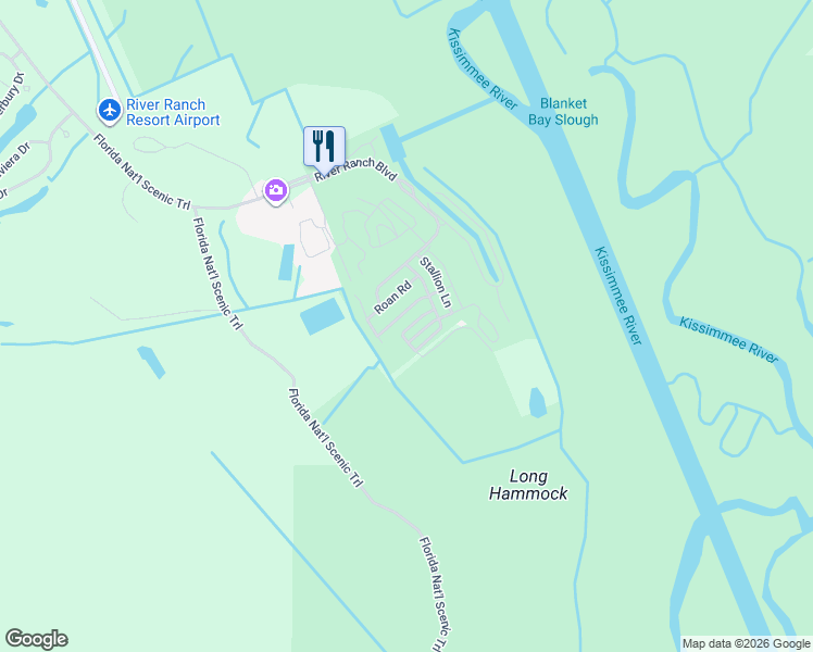 map of restaurants, bars, coffee shops, grocery stores, and more near 183 East Appaloosa Trail in Lake Wales
