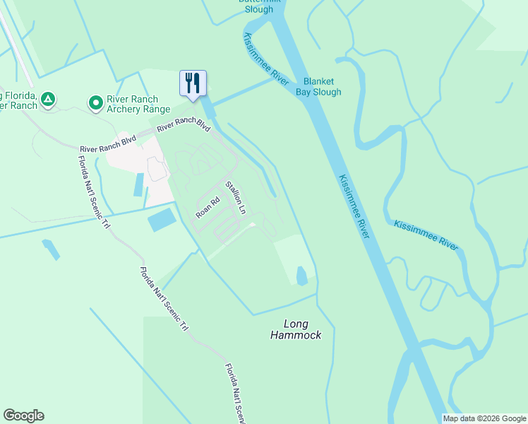 map of restaurants, bars, coffee shops, grocery stores, and more near 395 Longhorn Drive in Lake Wales