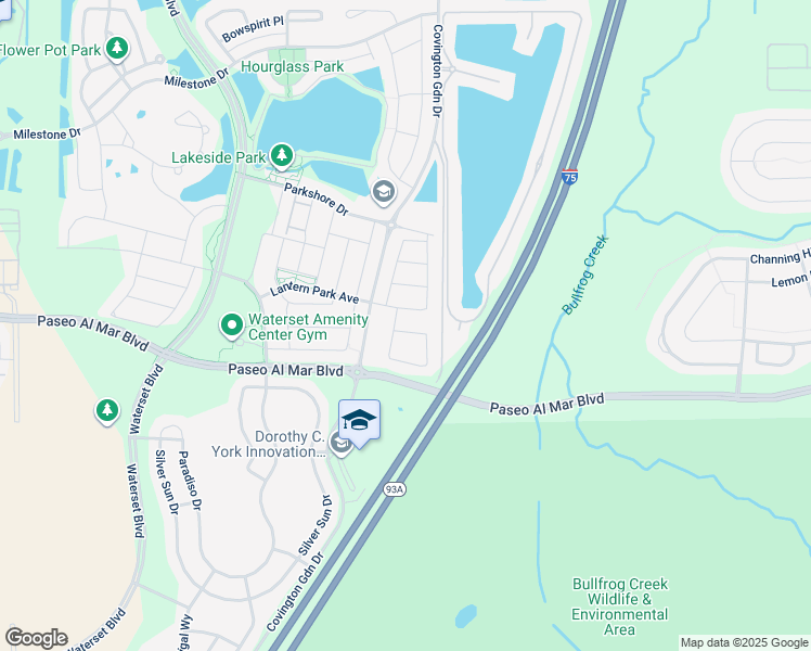map of restaurants, bars, coffee shops, grocery stores, and more near 6106 Colmar Place in Apollo Beach