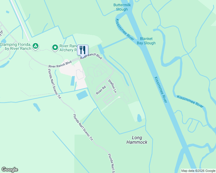 map of restaurants, bars, coffee shops, grocery stores, and more near 53 Palomino Path in Lake Wales