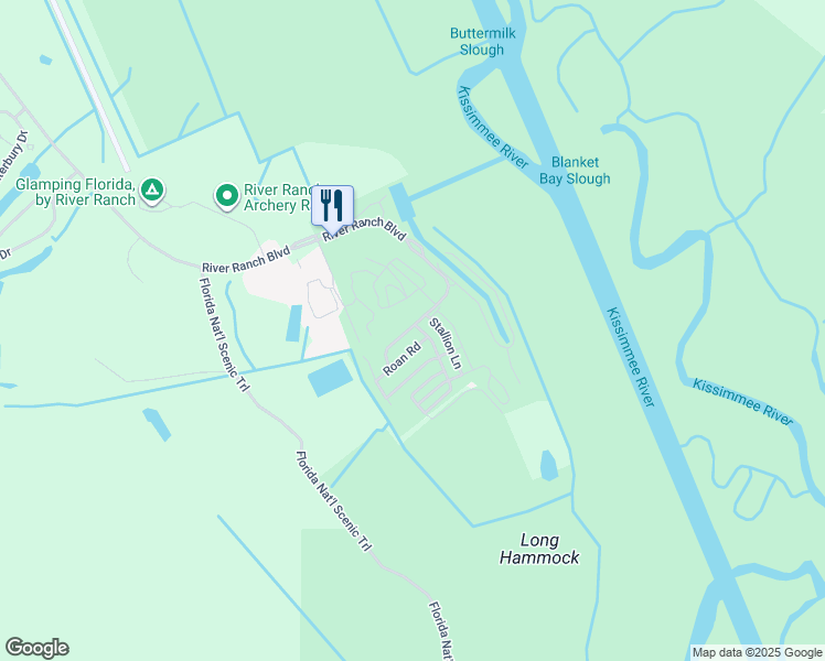 map of restaurants, bars, coffee shops, grocery stores, and more near 280 Foal Drive in Lake Wales