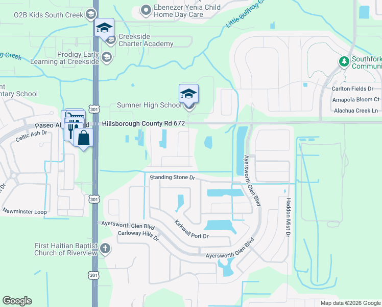 map of restaurants, bars, coffee shops, grocery stores, and more near 10702 Aldo Moro Drive in Wimauma
