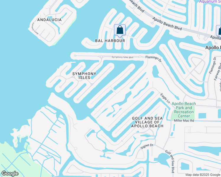 map of restaurants, bars, coffee shops, grocery stores, and more near 902 Chipaway Drive in Apollo Beach