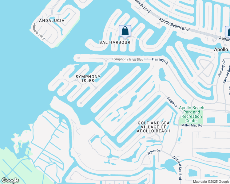 map of restaurants, bars, coffee shops, grocery stores, and more near 902 Chipaway Drive in Apollo Beach