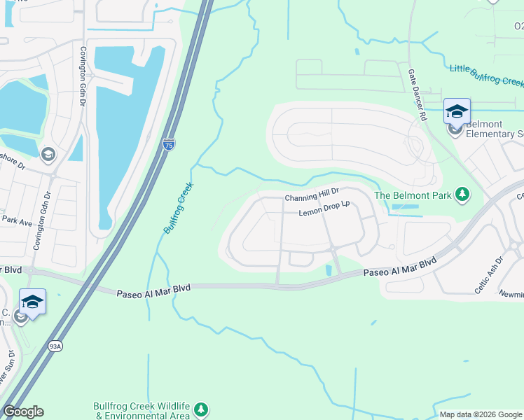 map of restaurants, bars, coffee shops, grocery stores, and more near 9448 Lemon Drop Loop in Sun City Center