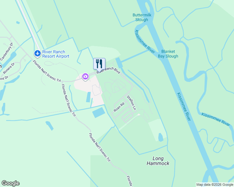 map of restaurants, bars, coffee shops, grocery stores, and more near 356 Bear Trail in Lake Wales