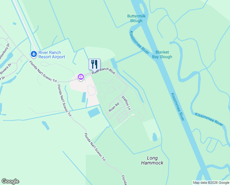 map of restaurants, bars, coffee shops, grocery stores, and more near 356 Bear Trail in Lake Wales