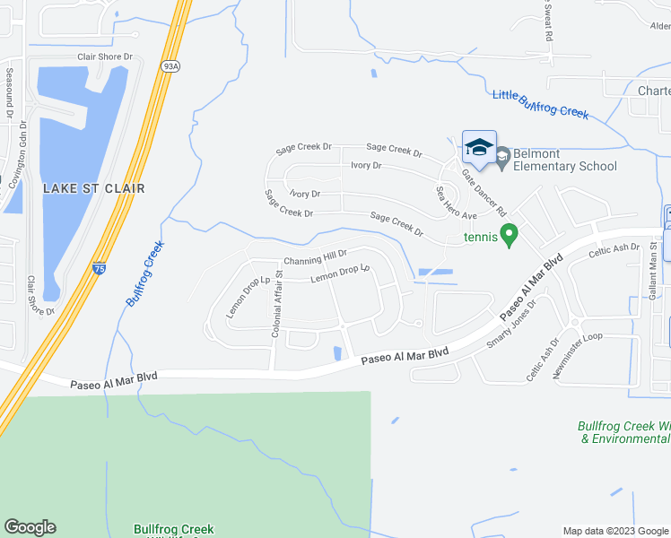 map of restaurants, bars, coffee shops, grocery stores, and more near 9614 Lemon Drop Loop in Sun City Center