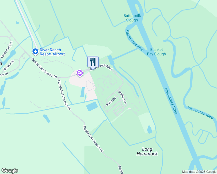 map of restaurants, bars, coffee shops, grocery stores, and more near 356 Bear Trail in Lake Wales