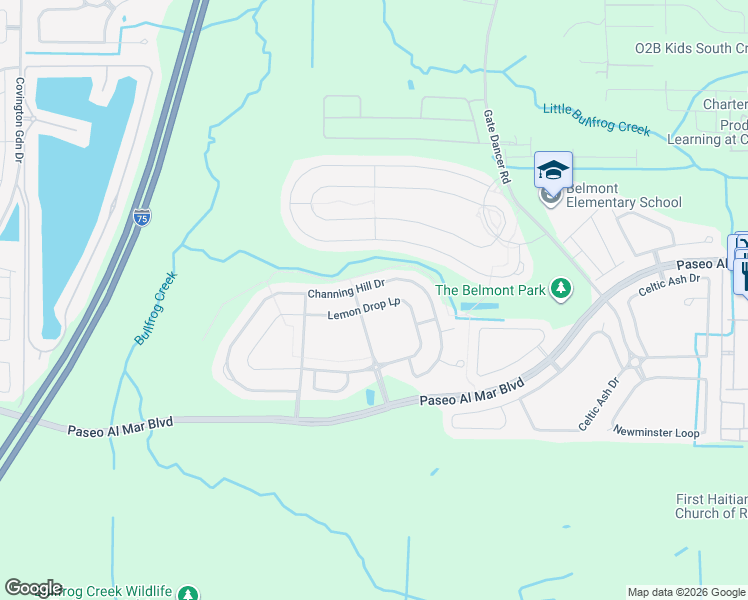 map of restaurants, bars, coffee shops, grocery stores, and more near 9635 Lemon Drop Loop in Ruskin