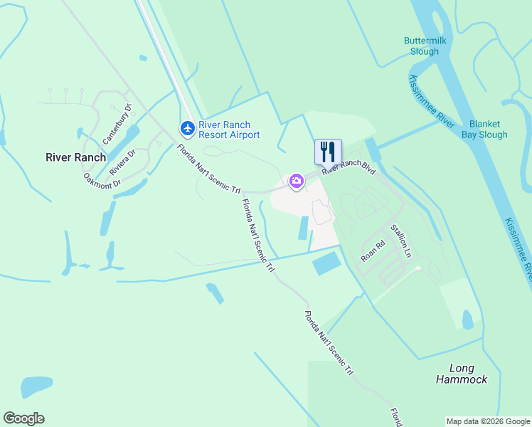 map of restaurants, bars, coffee shops, grocery stores, and more near in River Ranch