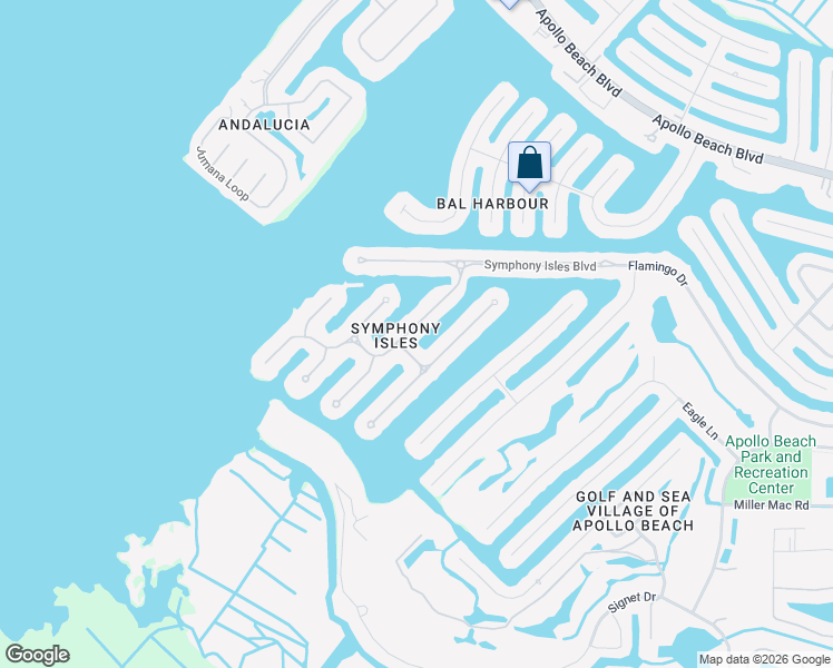 map of restaurants, bars, coffee shops, grocery stores, and more near 934 Symphony Isles Boulevard in Apollo Beach