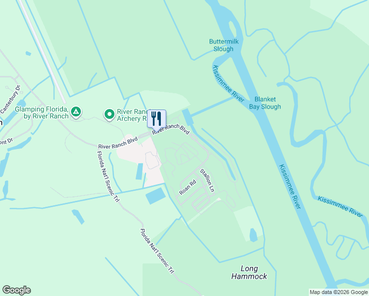 map of restaurants, bars, coffee shops, grocery stores, and more near 320 Gator Alley in Lake Wales