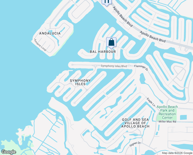 map of restaurants, bars, coffee shops, grocery stores, and more near 913 Allegro Lane in Apollo Beach