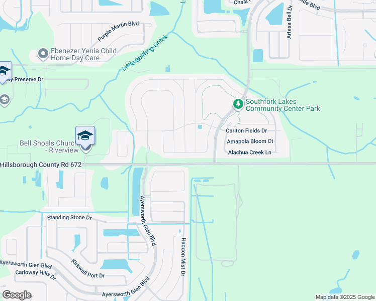 map of restaurants, bars, coffee shops, grocery stores, and more near 14234 Covert Green Place in Riverview
