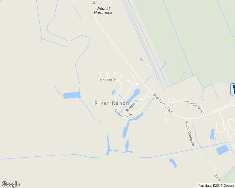 map of restaurants, bars, coffee shops, grocery stores, and more near Oakmont Drive in Polk County