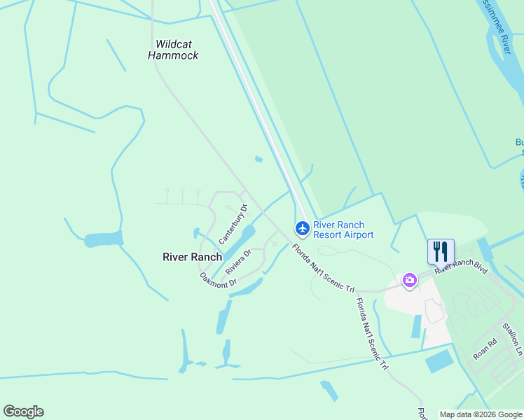 map of restaurants, bars, coffee shops, grocery stores, and more near 25343 Columbia Circle in Lake Wales