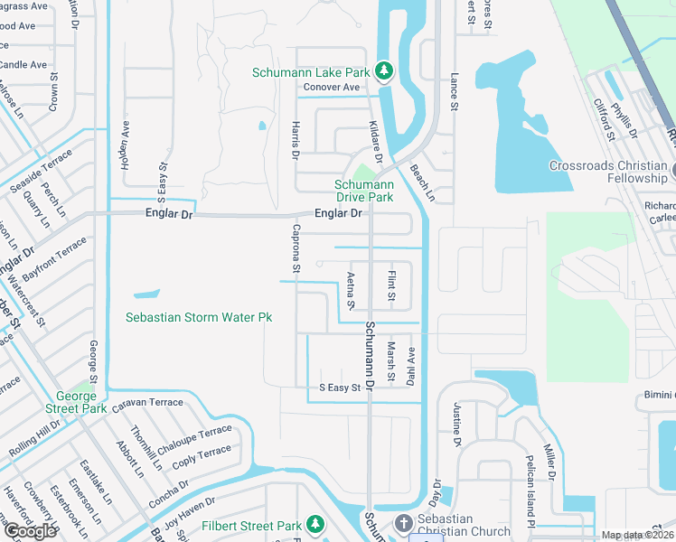 map of restaurants, bars, coffee shops, grocery stores, and more near 111 Osceola Avenue in Sebastian