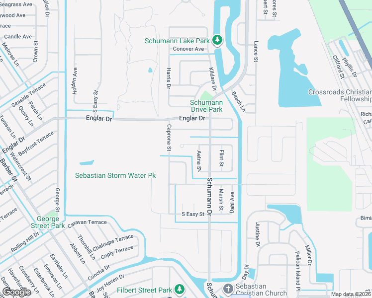 map of restaurants, bars, coffee shops, grocery stores, and more near 111 Osceola Avenue in Sebastian