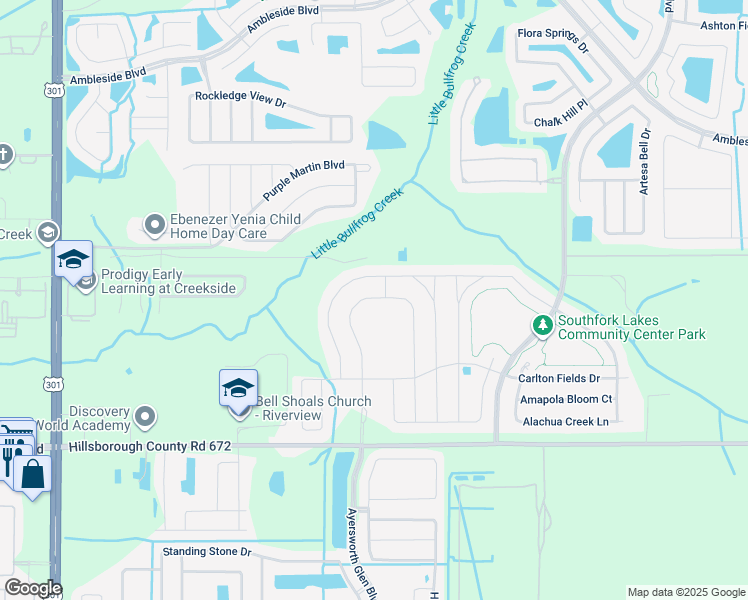 map of restaurants, bars, coffee shops, grocery stores, and more near 14110 Arbor Pines Drive in Riverview