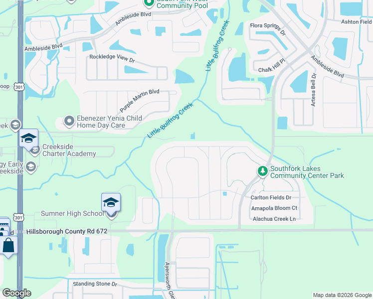 map of restaurants, bars, coffee shops, grocery stores, and more near 11201 Leland Groves Drive in Riverview