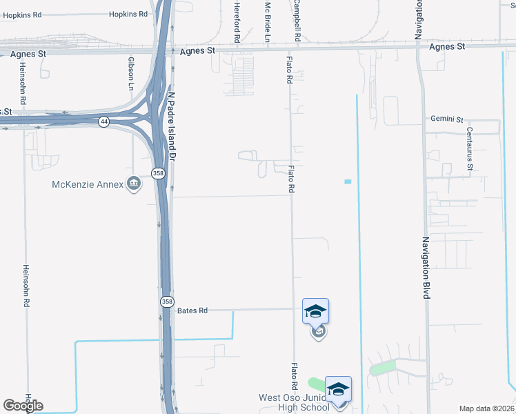 map of restaurants, bars, coffee shops, grocery stores, and more near in CORP CHRISTI
