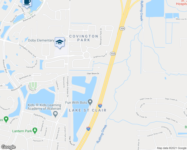 map of restaurants, bars, coffee shops, grocery stores, and more near 6605 Clair Shore Drive in Apollo Beach