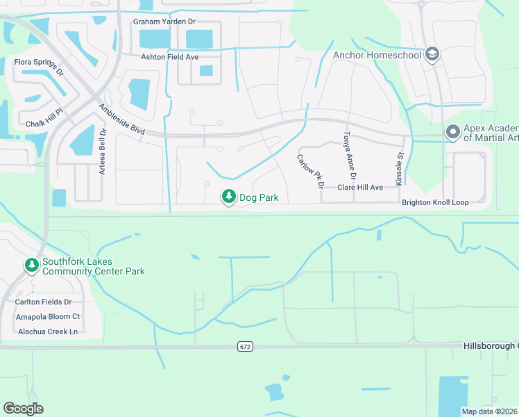map of restaurants, bars, coffee shops, grocery stores, and more near 11677 Brighton Knoll Loop in Riverview