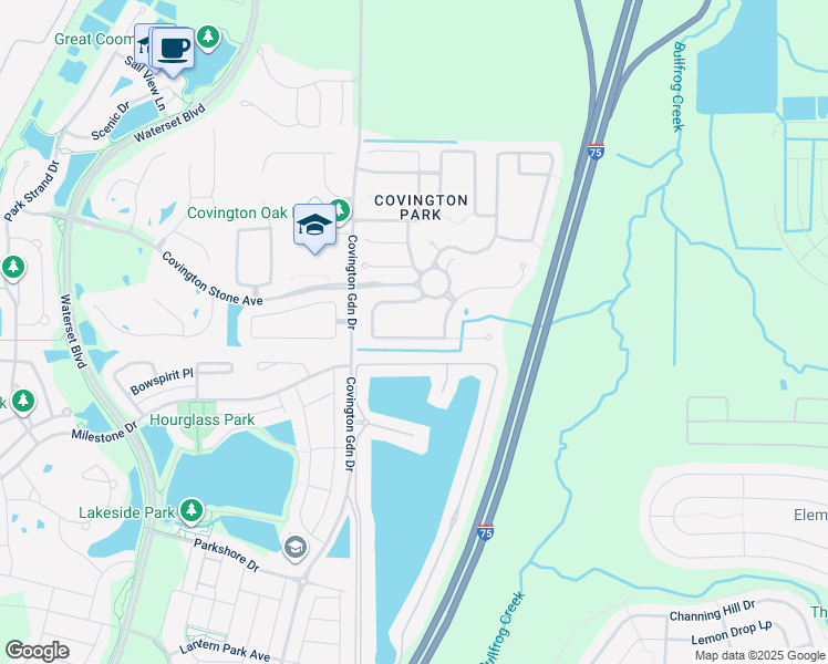 map of restaurants, bars, coffee shops, grocery stores, and more near 7658 Nottinghill Sky Drive in Apollo Beach