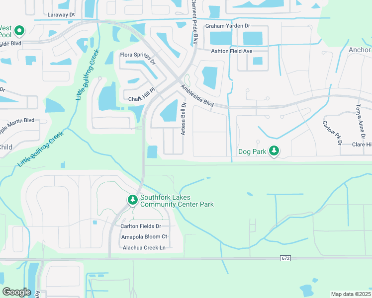 map of restaurants, bars, coffee shops, grocery stores, and more near 13643 Artesa Bell Drive in Riverview