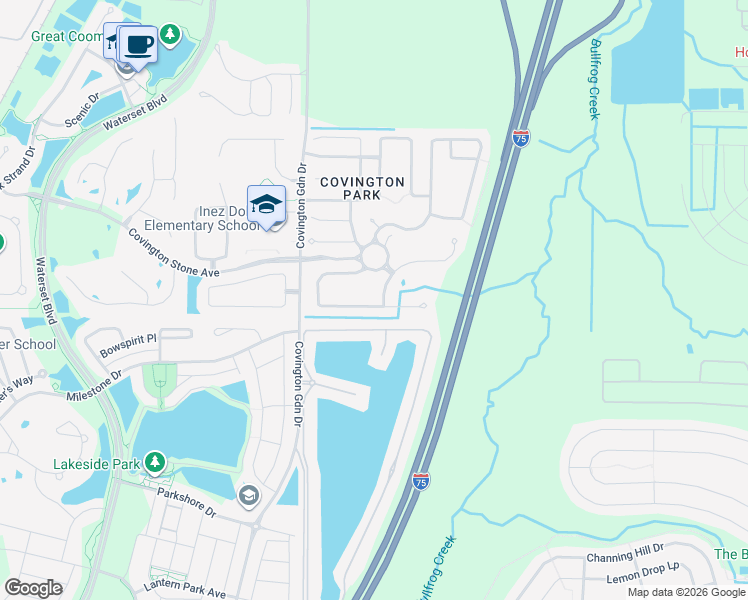 map of restaurants, bars, coffee shops, grocery stores, and more near 7666 Nottinghill Sky Drive in Apollo Beach