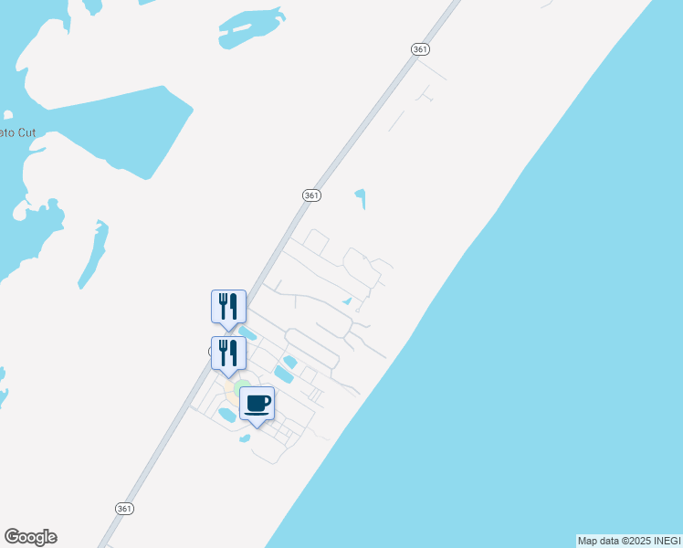 map of restaurants, bars, coffee shops, grocery stores, and more near in Port Aransas