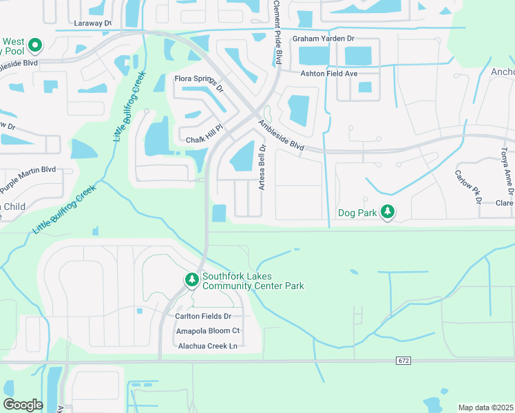 map of restaurants, bars, coffee shops, grocery stores, and more near 13643 Artesa Bell Drive in Riverview